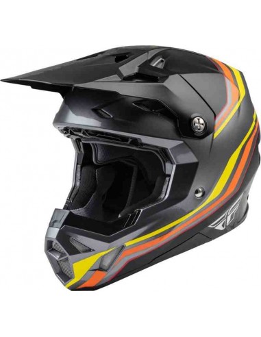 CASCO FLY RACING FORMULA CP SPEEDERSE NEGRO AMARILLO ROJO 2024