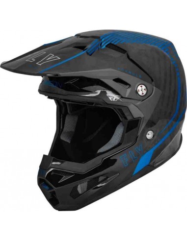 CASCO FLY RACING FORMULA CARBON TRACER AZUL NEGRO 2024