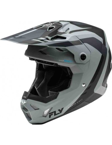 CASCO FLY RACING FORMULA CP KRYPTON GRIS MATE NEGRO 2024