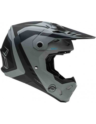 CASCO FLY RACING FORMULA CP KRYPTON GRIS MATE NEGRO 2024