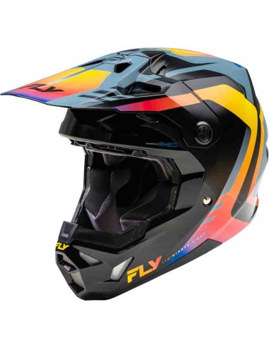 CASCO FLY RACING FORMULA CP KRYPTON GRIS NEGRO ELECTRIC FADE 2024