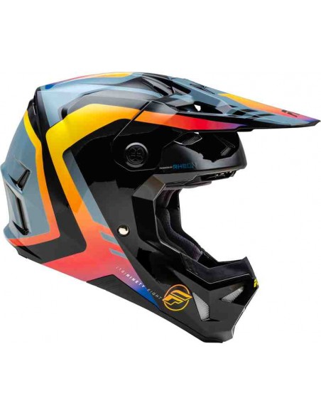 CASCO FLY RACING FORMULA CP KRYPTON GRIS NEGRO ELECTRIC FADE 2024