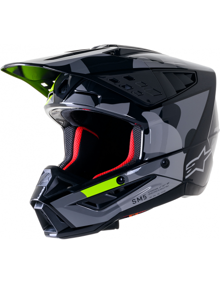 CASCO ALPINESTARS SUPERTECH SM5 ROVER 2 GRIS AMARILLO FLUOR NEGRO 2024