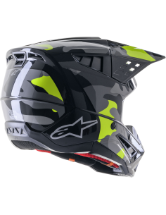 CASCO ALPINESTARS SUPERTECH SM5 ROVER 2 GRIS AMARILLO FLUOR NEGRO 2024 2