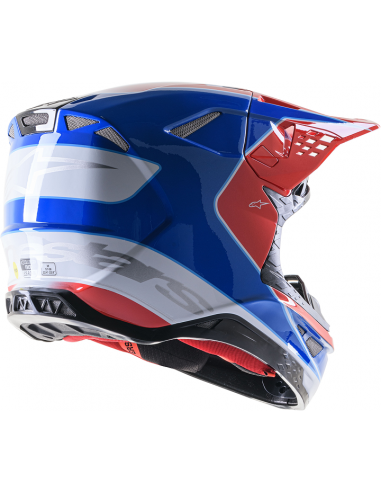 CASCO ALPINESTARS SUPERTECH S-M10 AEON ROJO AZUL BLANCO 2024