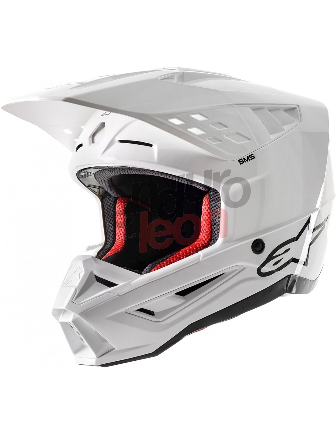 Casco motocross Alpinestars SM10 Solid blanco 22.06