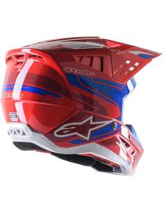 CASCO ALPINESTARS SUPERTECH SM5 ACTION 2 BRIGHT ROJO AZUL BRILLO 2024 2