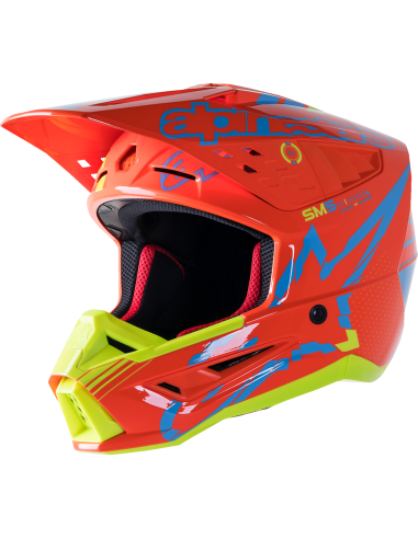 CASCO ALPINESTARS SUPERTECH SM5 ACTION 2 NARANJA FLUOR CYAN AMARILLO FLUOR 2024