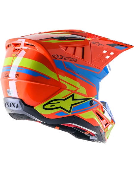 CASCO ALPINESTARS SUPERTECH SM5 ACTION 2 NARANJA FLUOR CYAN AMARILLO FLUOR 2024