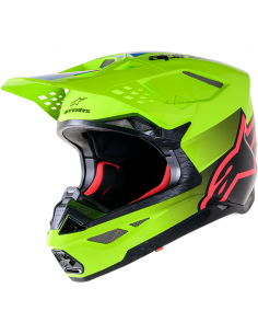 CASCO ALPINESTARS SUPERTECH S-M10 UNITE AMARILLO FLUOR NEGRO 2024
