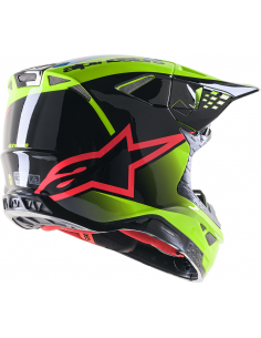 CASCO ALPINESTARS SUPERTECH S-M10 UNITE AMARILLO FLUOR NEGRO 2024 2