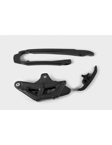 KIT GUIA CADENAS + PATIN DE BASCULANTE KTM EXC 125-450 12-23 NEGRO