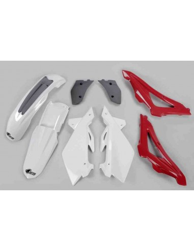 KIT PLASTICOS UFO HUSQVARNA CR 125/250 06-08 ROJO BLANCO