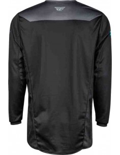 CAMISETA FLY RACING KINETIC RELOAD ANTRACITA NEGRA AZUL IRIDIUM 2024 2