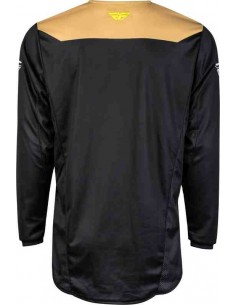 CAMISETA FLY RACING KINETIC RELOAD CAQUI NEGRO HI-VIS 2024 2