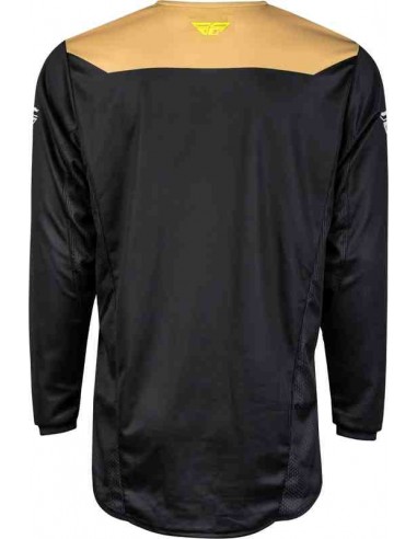 CAMISETA FLY RACING KINETIC RELOAD CAQUI NEGRO HI-VIS 2024