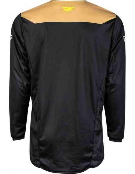 CAMISETA FLY RACING KINETIC RELOAD CAQUI NEGRO HI-VIS 2024