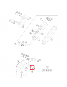 MUELLE ESCAPE GAS GAS EC 2T 21- L-65MM