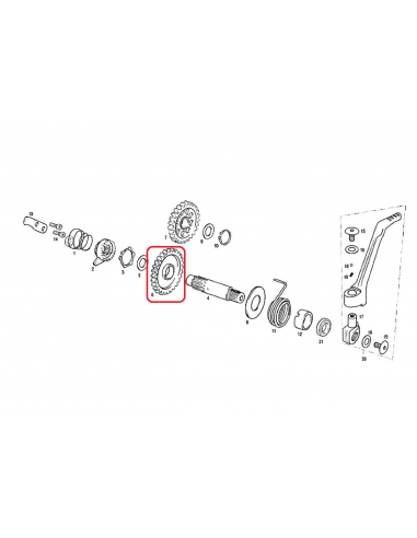 PIÑON ARRANQUE GAS GAS EC 250/300 2001-