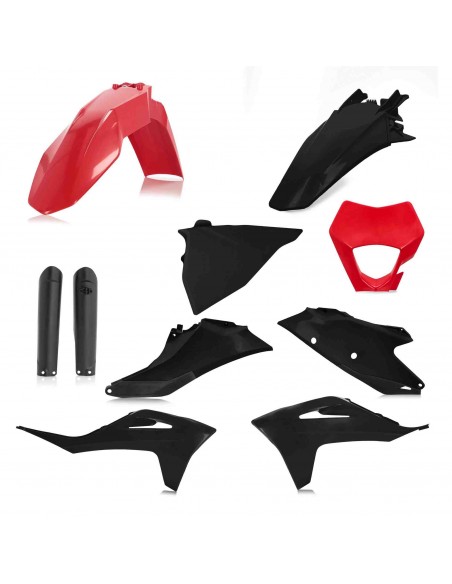 KIT PLASTICOS ACERBIS FULL GAS GAS EC 250/300 21-23 EC 250F/350F 21-23 ROJO NEGRO