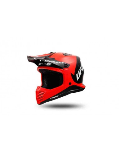 CASCO UFO NIÑO KOREY ROJO NEGRO MATE 2024