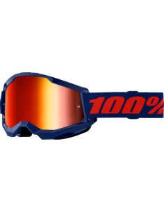 GAFA 100% STRATA 2 AZUL NAVY - LENTE EFECTO ESPEJO ROJO