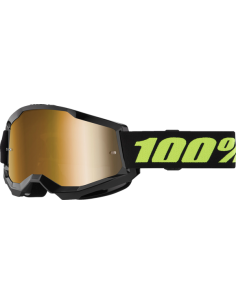 GAFA 100% STRATA 2 NEGRA - LENTE EFECTO ESPEJO DORADO