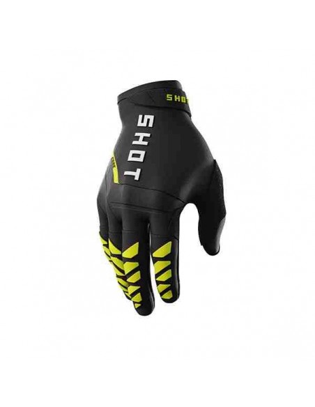 GUANTES SHOT CORE NEGRO AMARILLO FLUOR 2024