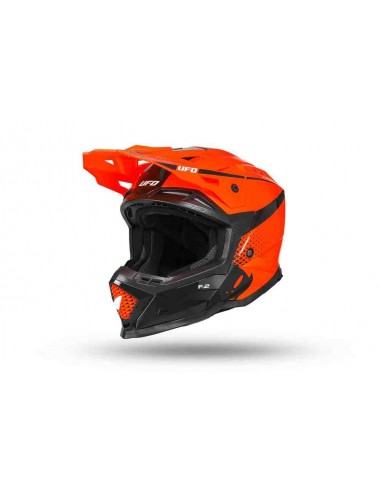 CASCO UFO ECHUS NEGRO NARANJA FLUOR 2024 Talla Casco XS