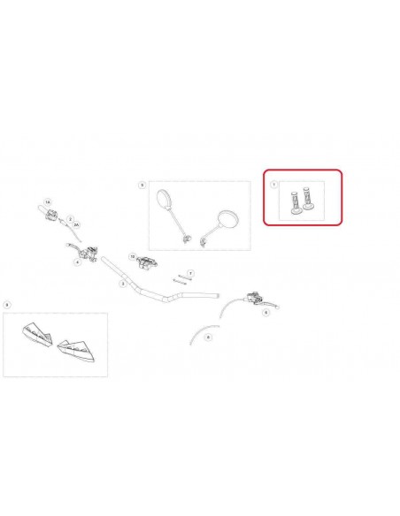 JUEGO EMPUÑADURAS RENTHAL (G087A) GRIS OSCURO