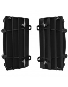KIT REJILLAS DE RADIADOR POLISPORT KTM EXC 17-23 SXF 16-22 NEGRAS