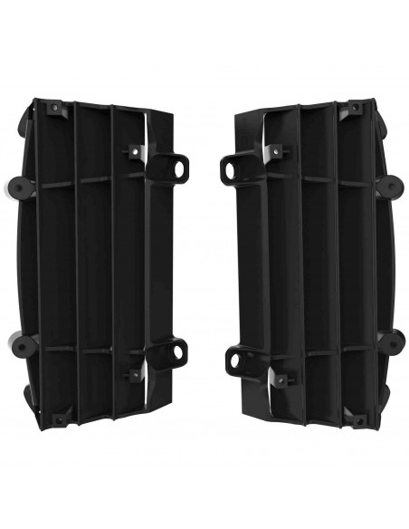 KIT REJILLAS DE RADIADOR POLISPORT KTM EXC 17-23 SXF 16-22 NEGRAS
