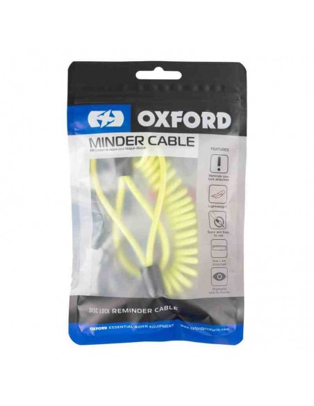 CABLE ESPIRAL RECORDATORIO CANDADO DE DISCO OXFORD