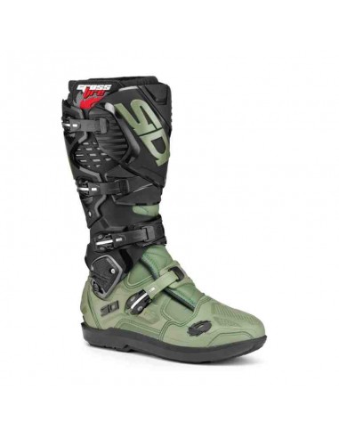 BOTAS SIDI CROSSFIRE 3 SRS VERDE MILITAR NEGRO