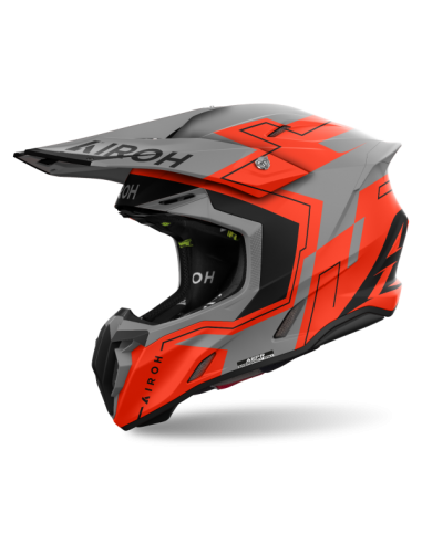 CASCO AIROH TWIST 3 DIZZY NARANJA FLUOR MATE 2024