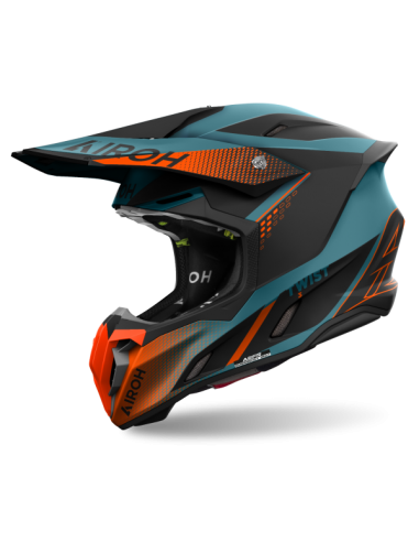 CASCO AIROH TWIST 3 SHARD NARANJA MATE 2024