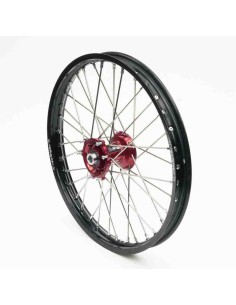 RUEDA COMPLETA DELANTERA RFX EXCEL HONDA CR/CRF 21X1.60 NEGRA ROJA