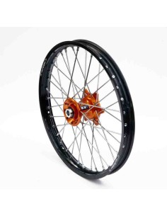 RUEDA COMPLETA DELANTERA RFX EXCEL KTM SX/SXF/EXC/EXCF 03-15 21X1.60 NEGRA NARANJA