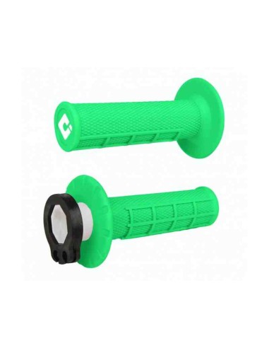 PUÑOS ODI HALF-WAFFLE MX V2 LOCK-ON VERDE FLUOR