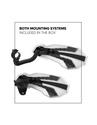 PARAMANOS POLISPORT MX FLOW UNIVERSAL HONDA CRF 450R 2021- CRF 450RX 2021- ROJO NEGRO