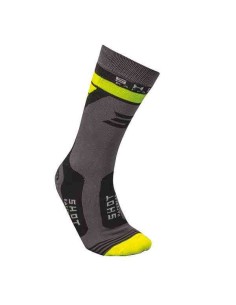 CALCETINES SHOT RACE 2.0 GRIS AMARILLO