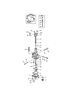 CARBURADOR KEIHIN PWK 28 CAMPANA CROMADA KEA 118 KEP 42 46-JJH TORNILLO RALENTI IZQUIERDAS 2