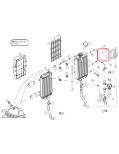 SOPORTE ELECTROVENTILADOR RIEJU MR 250/300 GAS GAS EC 18-19