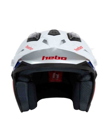 CASCO HEBO TRIAL ZONE 5 AIR MONTESA CLASSIC AZUL ROJO