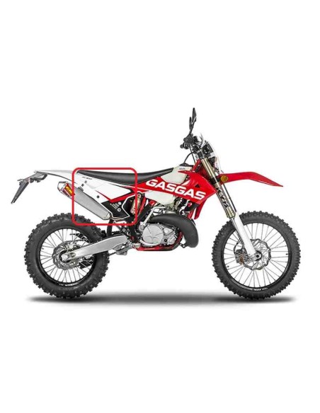 KIT TAPAS PORTANUMEROS CON ADHESIVOS GAS GAS EC 18-19 BLANCAS