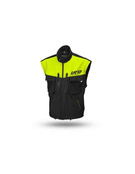 CHAQUETA UFO ENDURO TAIGA NEGRA AMARILLO FLUOR 2024