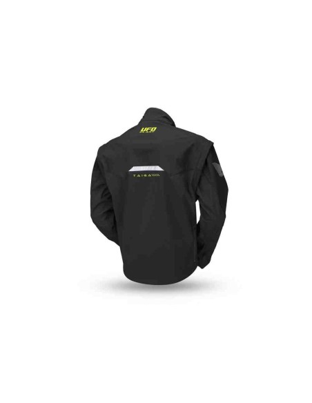 CHAQUETA UFO ENDURO TAIGA NEGRA AMARILLO FLUOR 2024