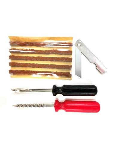 KIT REPARACION NEUMATICO TUBELESS MOTO