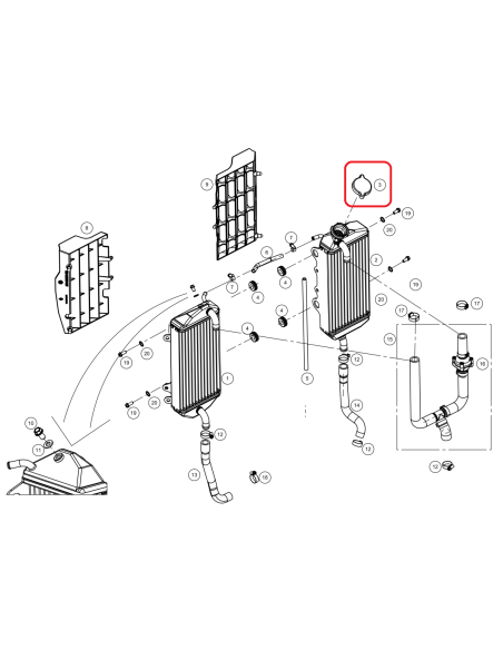TAPON DE RADIADOR GAS GAS EC 18-19 RIEJU MR 250/300
