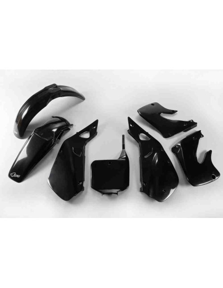 KIT PLASTICOS UFO HONDA CR 125 98-99 CR 250 97-99 NEGROS